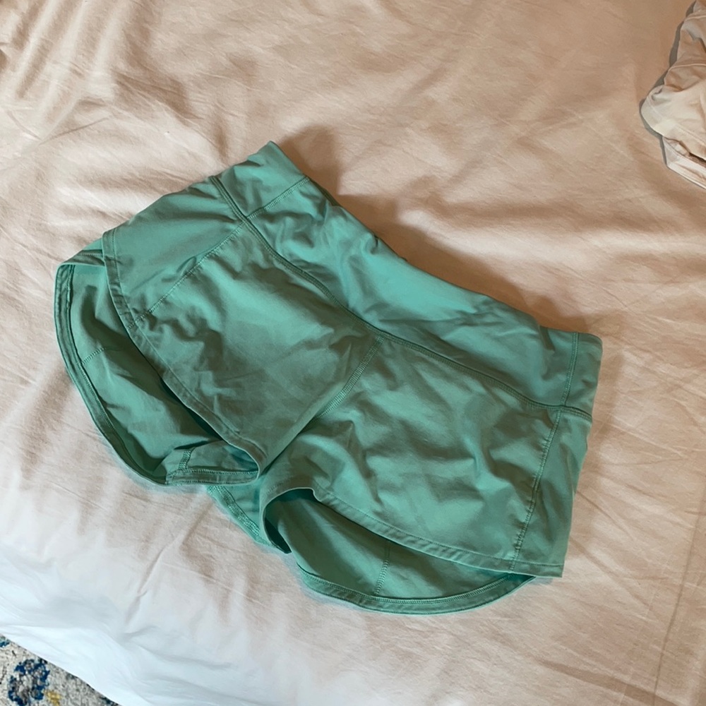 Lululemon Speed Up Low-Rise Lined Short 2.5” Teal